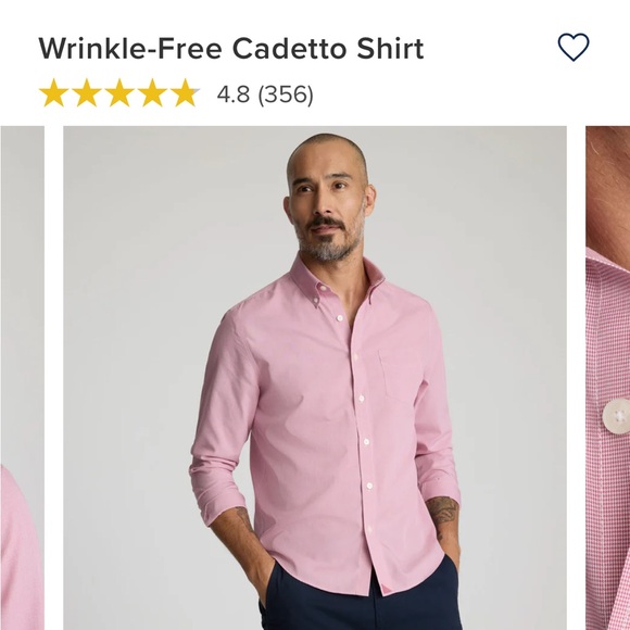 NWT Untuckit Men's Wrinkle Free Cadetto Slim in Rosewine Microgingham - Picture 6 of 12